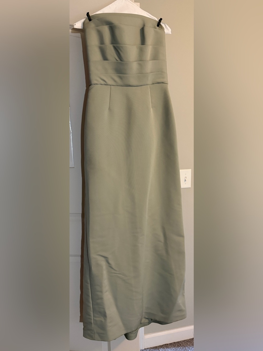 Strapless Sage Green Dress